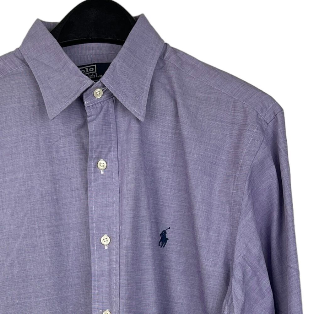 Polo Ralph Lauren Lowell‎ Mens 16 34/35 (Large) Button Up Purple Microcheck